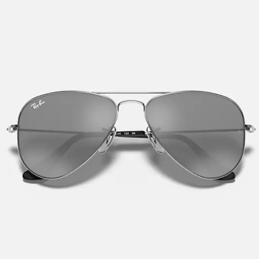 Ray-Ban Kids Boy Girl Silver Classic Pilot Aviator Sunglasses